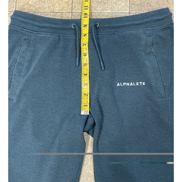 Alphalete Men’s Joggers/Sweatpants Size Medium Fleece Green Zip Pockets-Casual - Picture 4 of 10